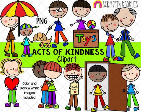 showing kindness clipart